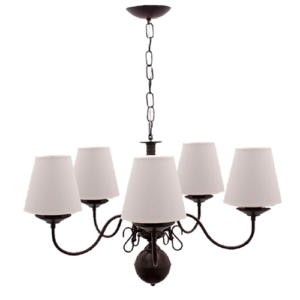 Luminária de Parede Lustre Holandês 5 Cúpulas