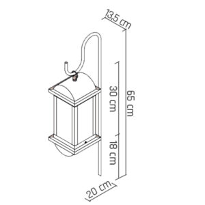 Luminária de Solo Balizador Catalunha Trap Curvo1