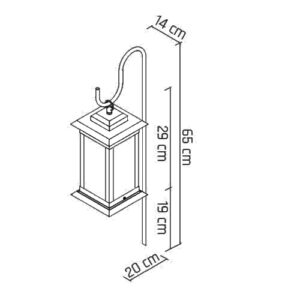Luminária de Solo Balizador Catalunha Trap1