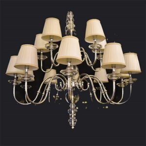 Luminária de Teto Lustre Inglês 15 Cúpulas