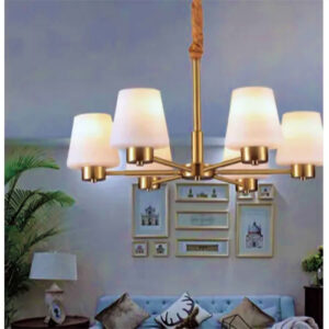 Luminária de Teto Lustre com Cúpulas Vidro Stiluz