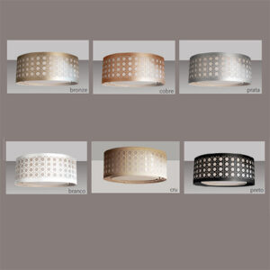 Luminária de Teto Plafon Palha1