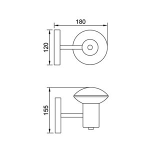 Luminária de Parede Arandela Sakai2