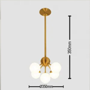 Luminária de Teto Lustre Bolas Cacho2