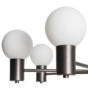 Luminária de Teto Lustre Globo Vidro Mica1