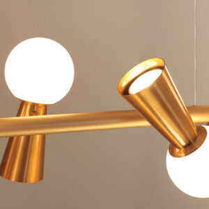 Luminária de Teto Lustre Pendente Baldufa 4 Esferas