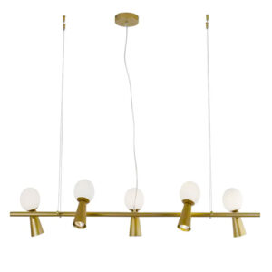 Luminária de Teto Lustre Pendente Baldufa 5 Esferas3