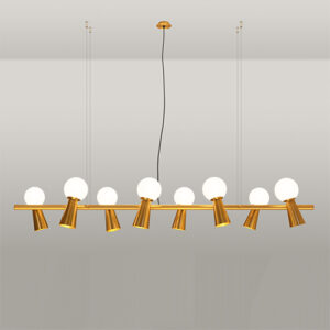 Luminária de Teto Lustre Pendente Baldufa 8 Esferas