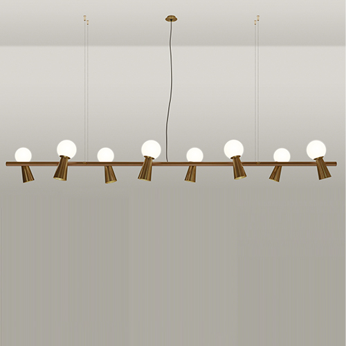 Luminária de Teto Lustre Pendente Baldufa 8 Esferas Grande