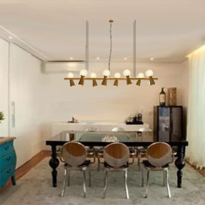 Luminária de Teto Lustre Pendente Baldufa 8 Esferas3