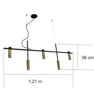 Luminária de Teto Lustre Pendente Conde 53