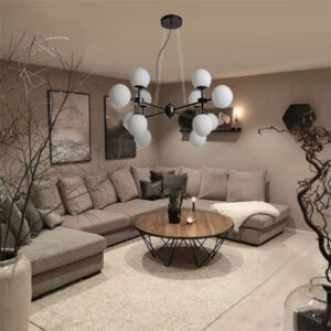 Luminária de Teto Lustre Pendente Cruzes 12 Lâmpadas3