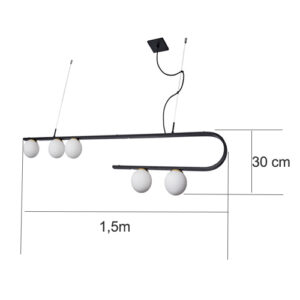 Luminária de Teto Lustre Pendente Dona3