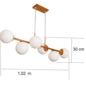 Luminária de Teto Lustre Pendente Mousse1