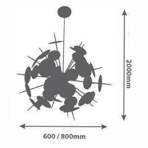 Luminária de Teto Lustre Pendente Shancrila