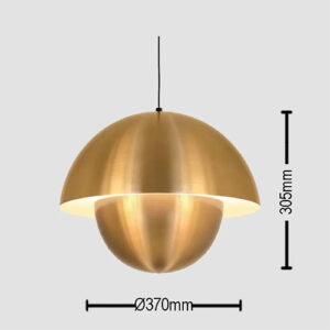 Luminária de Teto Pendente Alumínio Rebatedor Opostas G1