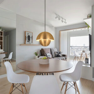 Luminária de Teto Pendente Alumínio Rebatedor Opostas G2