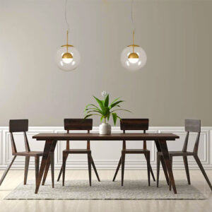 Luminária de Teto Pendente Dupla Cúpula 1