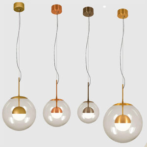 Luminária de Teto Pendente Dupla Cúpula 2