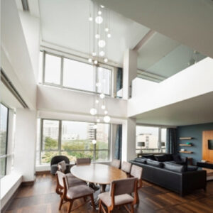 Luminária de Teto Pendente Duplo Andar 31 Globos1