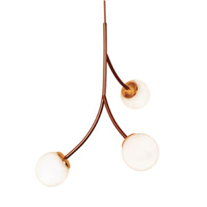 Luminária de Teto Pendente Galhos 3 Globos