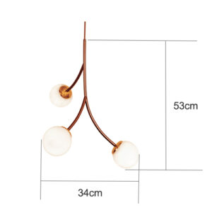 Luminária de Teto Pendente Galhos 3 Globos2