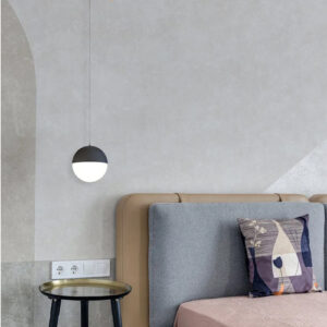 Luminária de Teto Pendente Meio Globo2