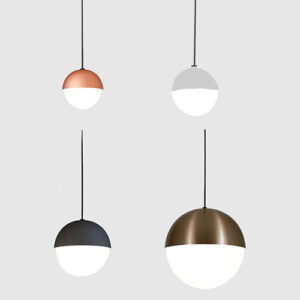 Luminária de Teto Pendente Meio Globo4