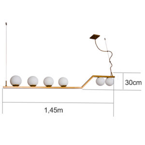 Luminária de Teto Pendente Pala 6 Globos2