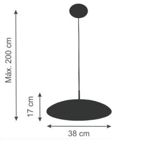 Luminária de Teto Pendente Rebatedor1