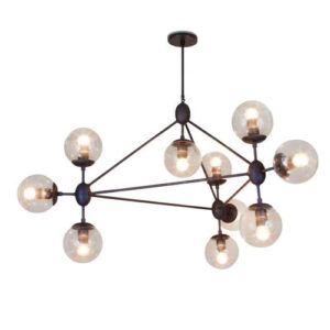 Luminária de Teto Pendente Sansão com Globo