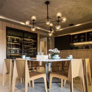 Luminária de Teto Pendente Sansão com Globo3