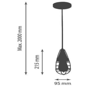 Luminária de Teto Pendente Sisto