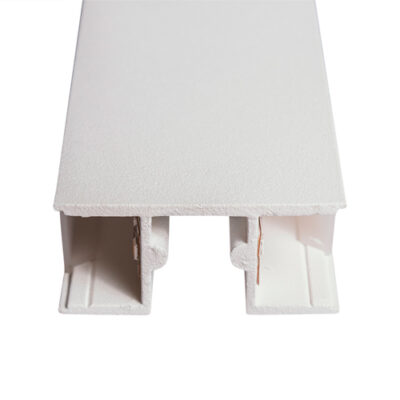 Perfil Sobrepor Double em aluminio e acrilico e led