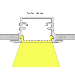 Perfil de Embutir Linear LED Integrado 4,5cm9