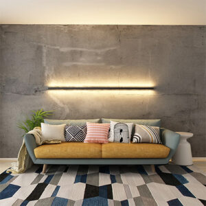 Perfil de Sobrepor Linear Duplo Faxo de Luz com Difusor 5cm10