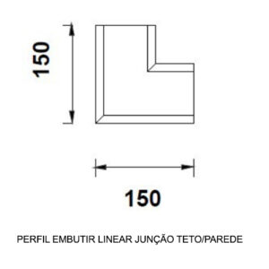 Sistema Perfil de Embutir Linear Alumínio Extrusado 7,4cm11
