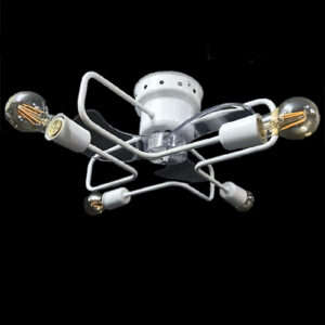 Ventilador de Teto Pequeno Vintage 4 Lampadas 90graus1