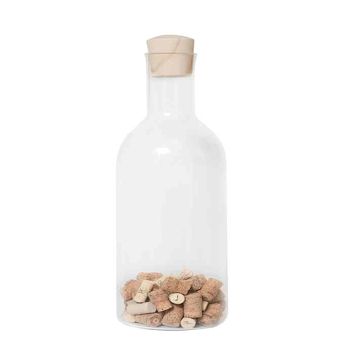 Garrafa de vidro – Guarda rolhas