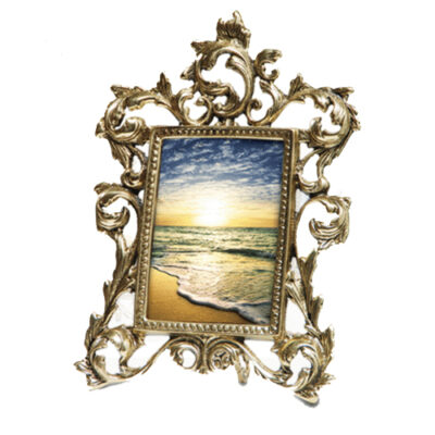 Porta retratos de bronze rinchos