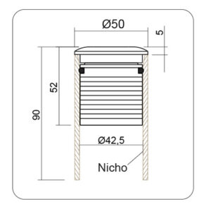 • Embutido de solo LED 3Watts2