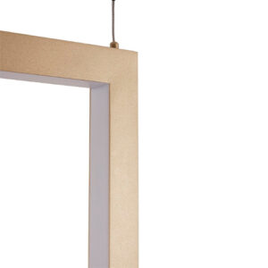 Luminária de Teto Pendente Led Cadre Quadrado Luz Central