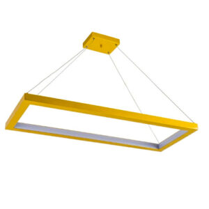 Luminária de Teto Pendente Led Módulo Tract Retangular Iluminação Central