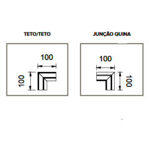 Perfil de Embutir de Alumínio Extrusado no Frame Linear 4,7cm4