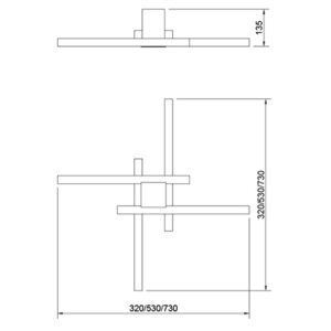 Luminária de Teto Plafon-Arandela Lara Slim2