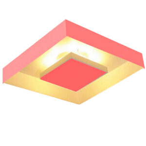 Luminária de Teto Plafon Quadrado Home2