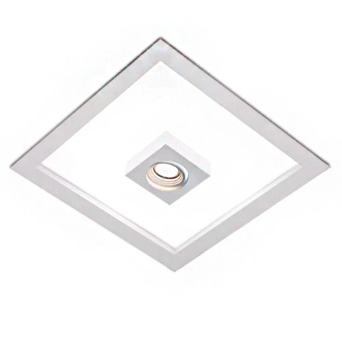 Luminária Box Com Aba Quadrado