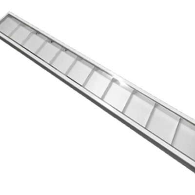 Luminária Acrílico Aletas LED 1,20m