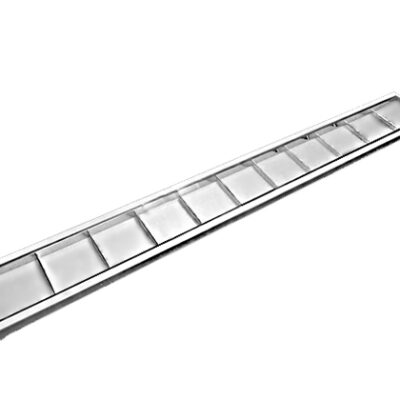 Luminária Estreita Acrílico Aletas LED