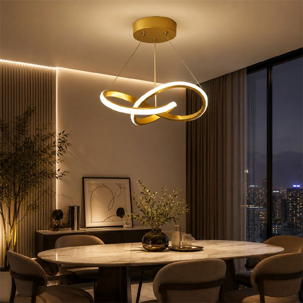 Lustre pendente LED Laço